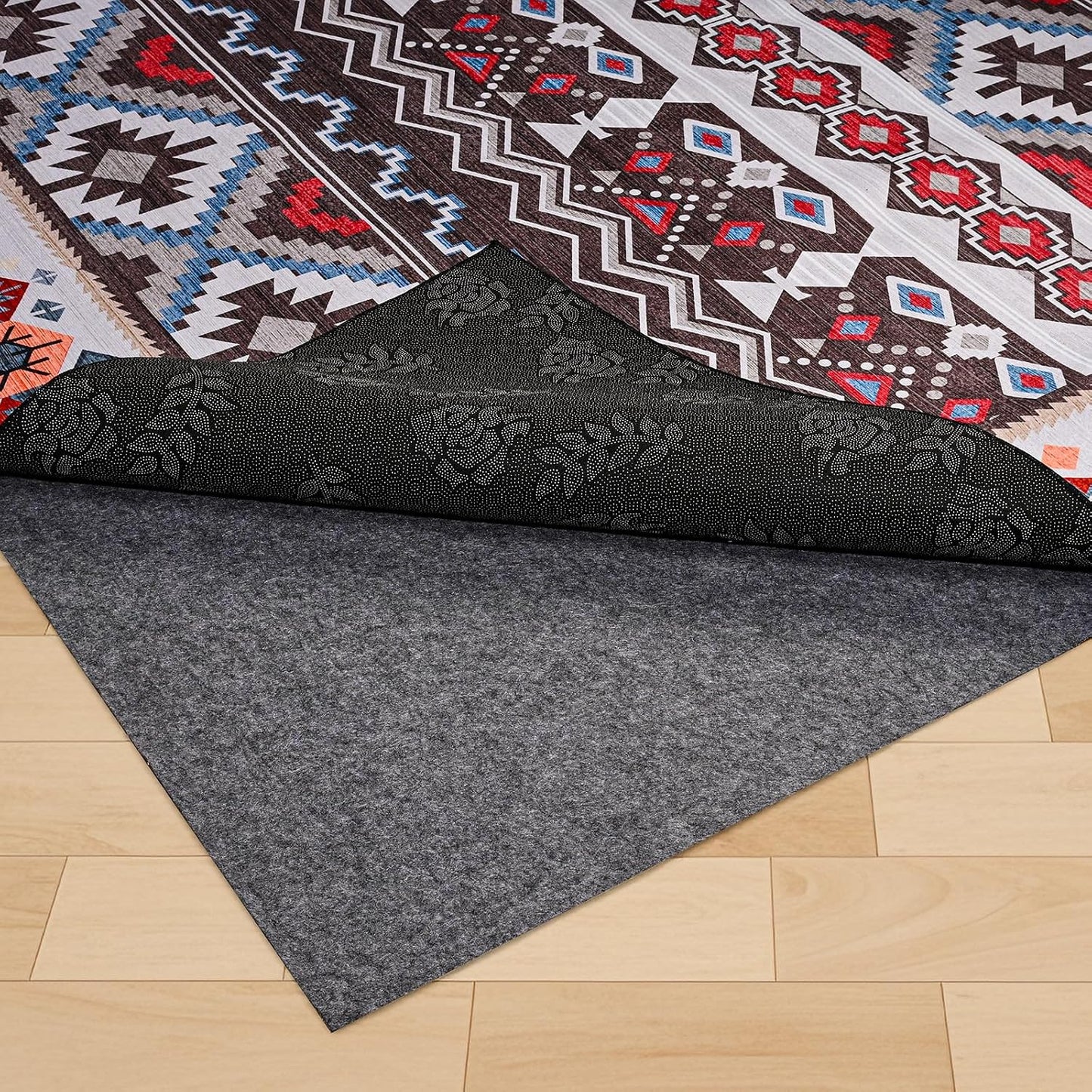 Non-Slip Rug Pads,8x10ft Waterproof Rug Pad,Carpet Pad for Hardwood,Tile,All Floors – Floor Protection,Cushioning, Anti-Slip Grip