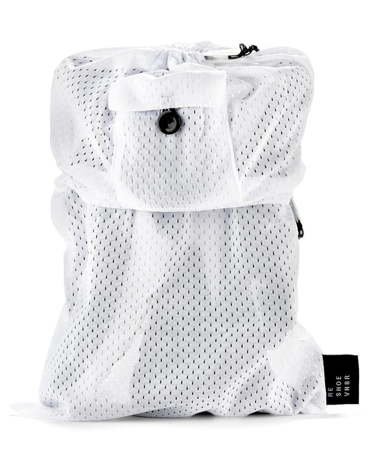 RESHOEVN8R Sneaker Laundry Bag for Washing Machine - Mesh, Dual Lace Lock | Mesh washing bag with dual lace-locking system protects sneakers in the wash, compatible with Nike, Jordan, Adidas & Yeezy