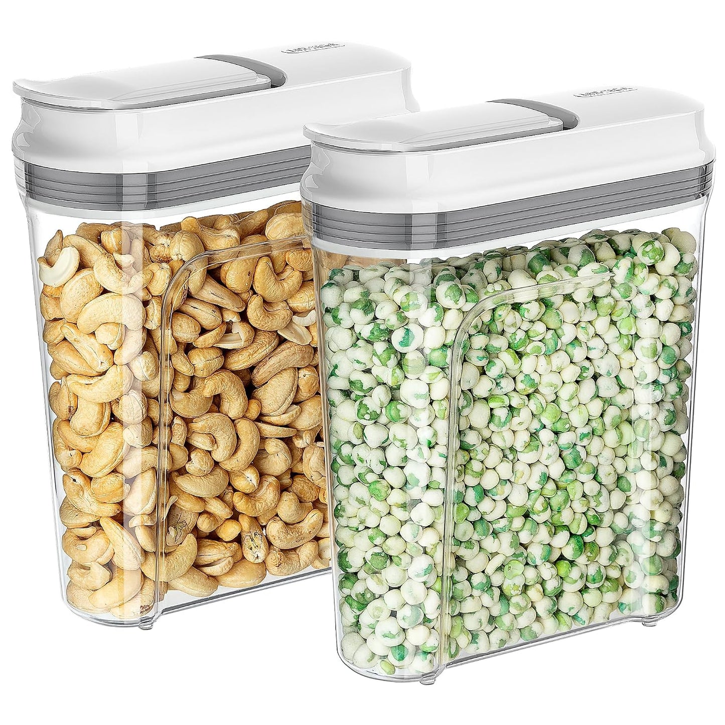 MR.SIGA Airtight Cereal Dispenser Set, Storage Containers for Dry Goods