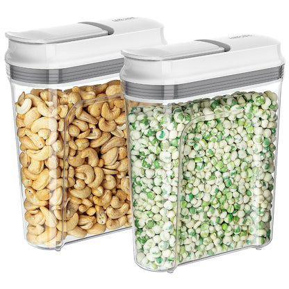 MR.SIGA Airtight Cereal Dispenser Set, Storage Containers for Dry Goods