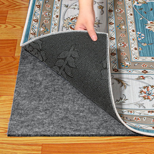 Waterproof Rug Pad 6x9 Ft, Under Area Carpet Paddi... (Black)
