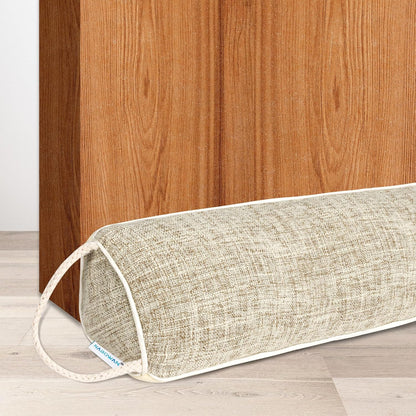 NABOWAN 30" Weighted Under Door Draft Stopper -Triangular Door Draft Blocker with Hook Loops for Easy Install, Save Energy, Home Room Essentials