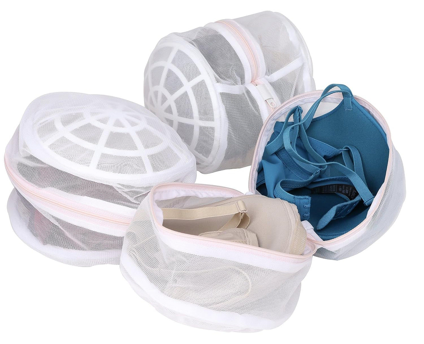 Premium Bra Wash Bag – Set of 3 Mesh Lingerie Laundry Bags for Delicates – Protects Bras, Underwear & Intimates in Washing Machine – Durable Zipper Closure – Regular Size