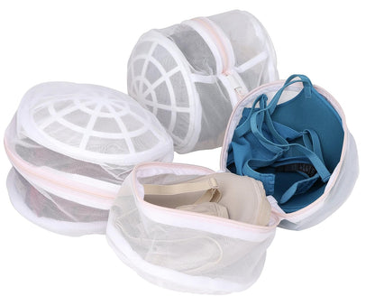 Premium Bra Wash Bag – Set of 3 Mesh Lingerie Laundry Bags for Delicates – Protects Bras, Underwear & Intimates in Washing Machine – Durable Zipper Closure – Regular Size