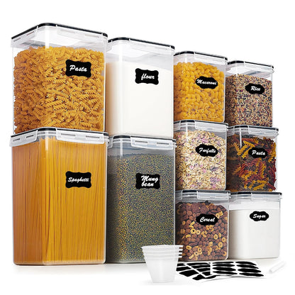 Vtopmart 10 PCS Flour and Sugar Storage Container, Include 3 Sizes