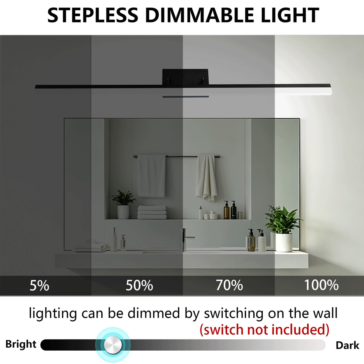 48 Inch Modern Bathroom Light Fixtures Over Mirror (48 Inch)