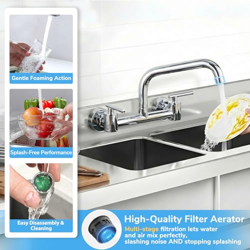 Kitchen Faucet Wall Mount Commercial Sink Faucet
