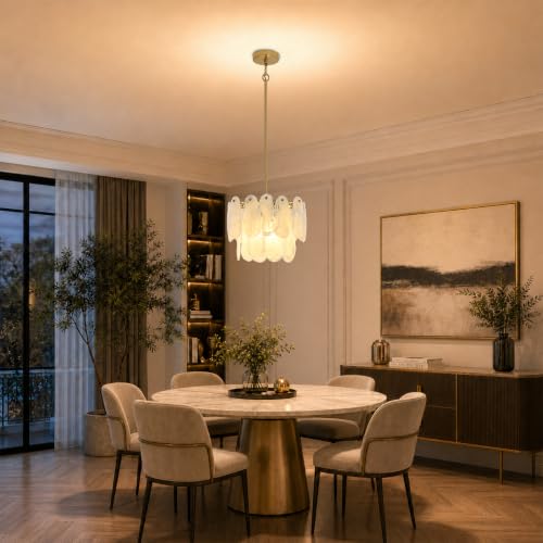 Modern Large Crystal Glass Chandelier
