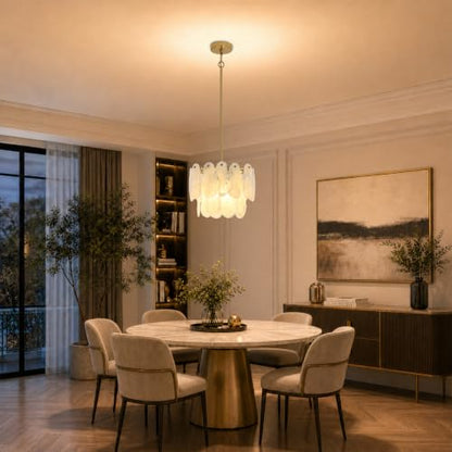 Modern Large Crystal Glass Chandelier