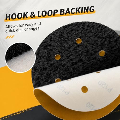 100 PCS 6 Inch 6 Hole Sanding Discs
