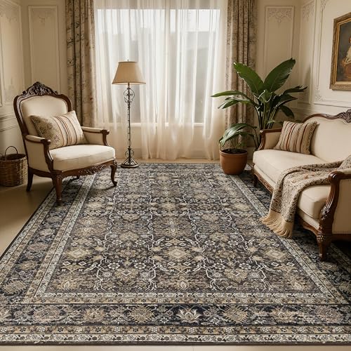 Washable Area Rug 5×7 for Living Room (Copper / 5' x 7' (Rectangular))