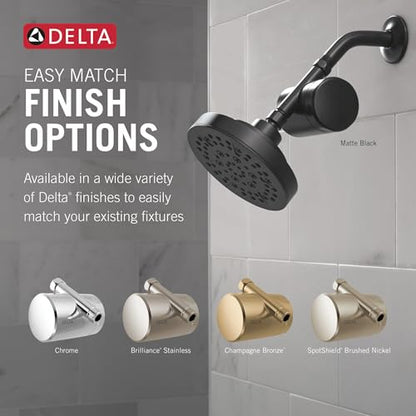 8 Setting Shower Head Brushed Nickel with Clarifi Standard Shower Filter Attachment with Filter