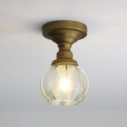 Ceiling Light Brass Finish Vintage Flush Mounted Ceiling Lamp Fixture for Kitchen Sink