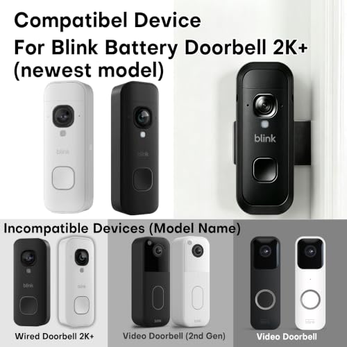 Anti Theft Ring Encased Door Mount Bracket for Blink New Battery Doorbell 2K+