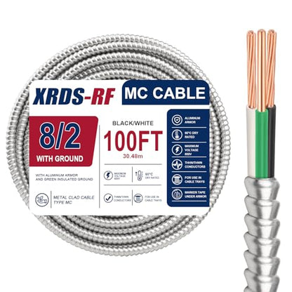 8 AWG 2 Metal Clad (100FT / 8AWG/2)