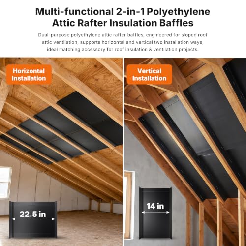 2in1 Attic Rafter Insulation Baffle