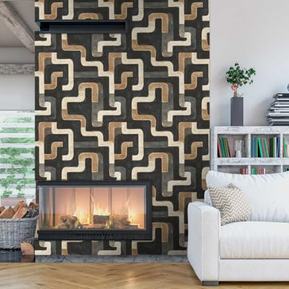 Mid Century Modern Peel and Stick Wallpaper