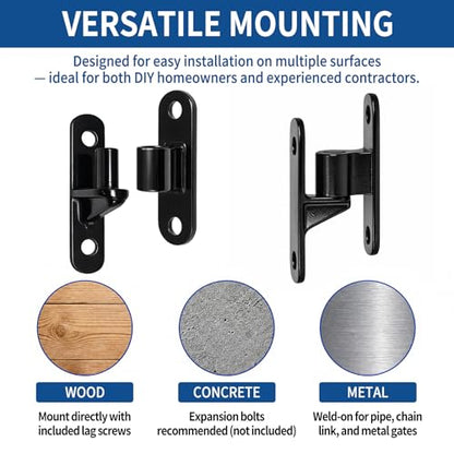 Gate Hinges for Wooden Fences Heavy Duty Shed Hinges Barn Door Hinges