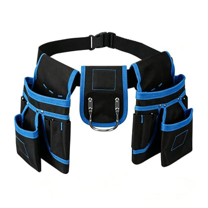 Tool Belt 26 Pockets Tool Pouch with 1 Hammer Loop & 3 Magnetic Zones
