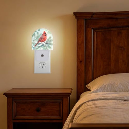 Night Light Cardinal Night Lights Plug into Wall with Dusk to Dawn Smart Sensor for Bedroom Bathroom Hallway Kitchen (Cardinal 03)