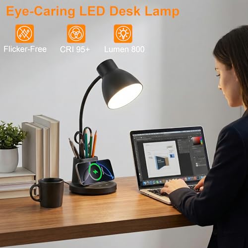 Desk Lamp with Pen Holder