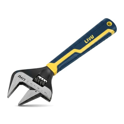 8 Inch Wide Jaw Opening Adjustable Wrench