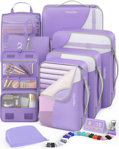 Packing Cubes for Travel (13 Purple)