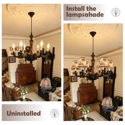 Mini Lamp Shade Chandelier Shades Set of 6