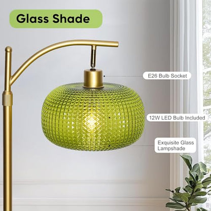 Glass Floor Lamp for Living Room