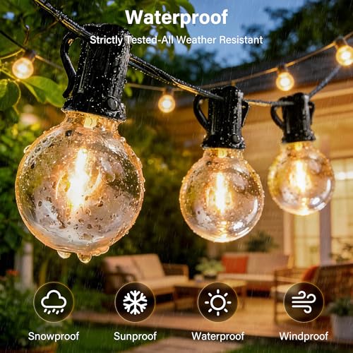 Outdoor String Lights with Remote