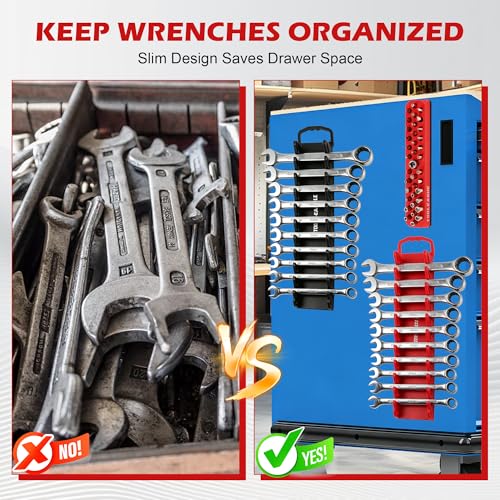 Magnetic Wrench Organizer Set & 1