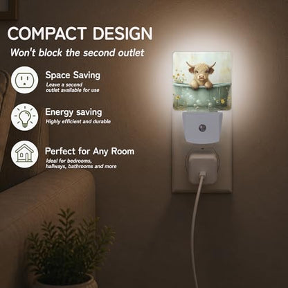 Night Light Night Lights Plug into Wall with Dusk to Dawn Sensor for Bedroom Bathroom Hallway Kitchen