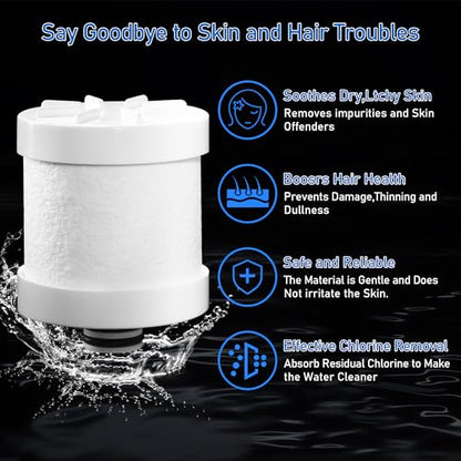 NSF Tested Shower Filter for Hard Water with Replaceable Cartridge