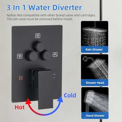 Shower Faucet Set With Handheld Shower Head