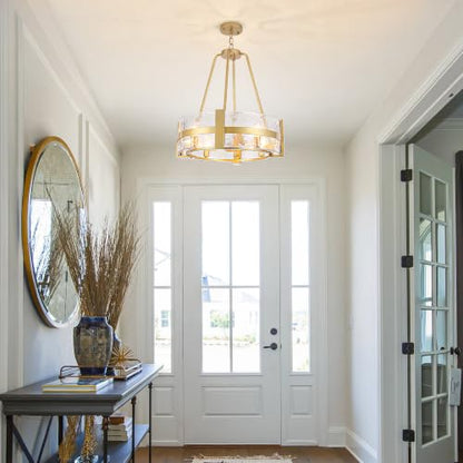 20.5" Glass Dining Room Chandeliers Modern