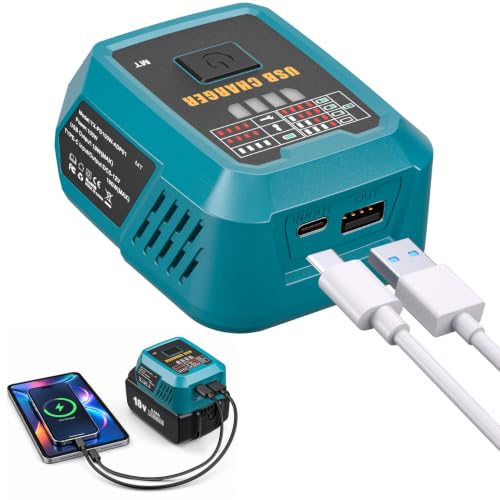 100W PD3.1 USB C Battery Charger Compatible with 18V Battery