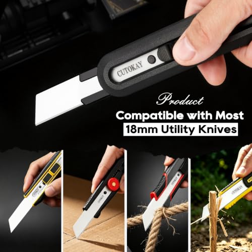 Ceramic Utility Knife Blades 18mm Fits Most Large Utility Knives Box Cutter Blades