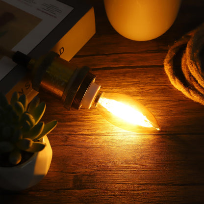 Dimmable E12 Candelabra LED Bulb 4W 40W Equivalent for Chandelier (2200k Warm White)