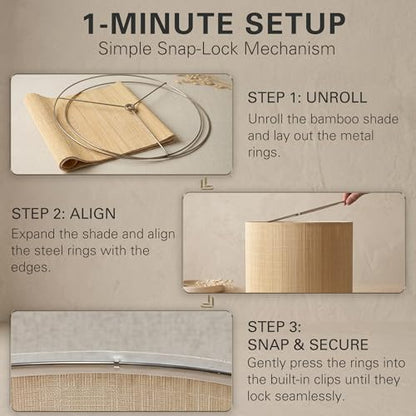 Natural Bamboo Lamp Shades