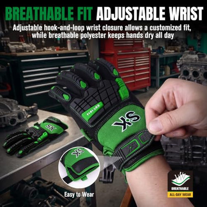 Unisex Heavy impact Touchscreen Work Gloves