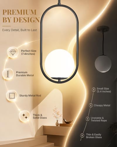 Pendant Lights Kitchen Island (Black(2026 Upgraded Version) / 1 Pack)