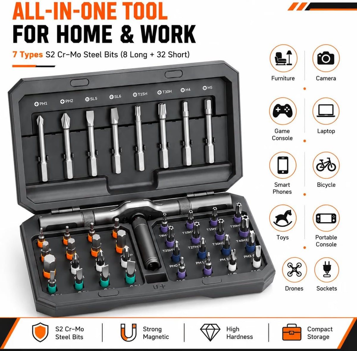 Magnetic Screwdriver Set (Upgraded 42 In 1)
