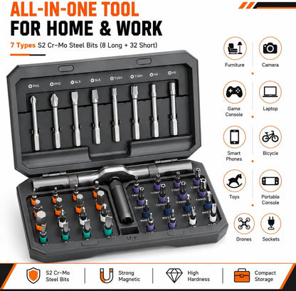 Magnetic Screwdriver Set (Upgraded 42 In 1)