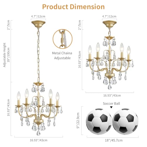 Modern Crystal Chandeliers for Dining Room Light Fixture for Bedroom Living Room Kitchen Entryway Bar Bathroom