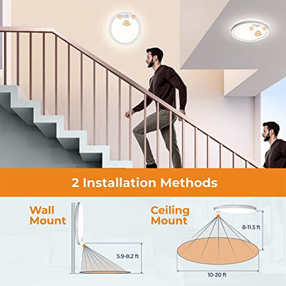 Motion Sensor Ceiling Light Wired