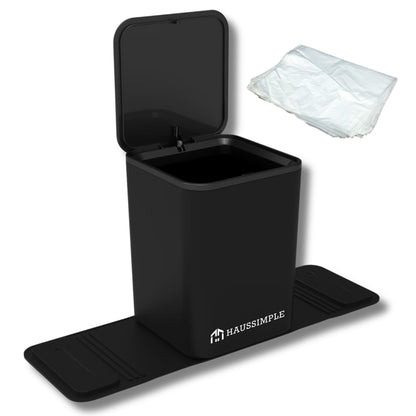 Car Trash Can (Black with Lid / Medium)
