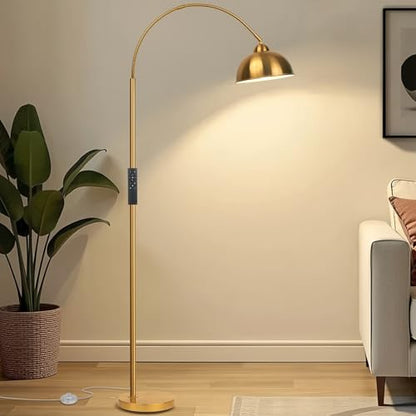 Arc Floor Lamp with Remote Control and Foot Switch