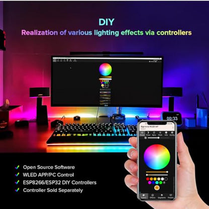 WS2812B Individually Addressable 24V RGB LED Strip