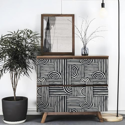 Geometric Peel and Stick Wallpaper Modern Mid Century Geometric Abstract Wall Paper