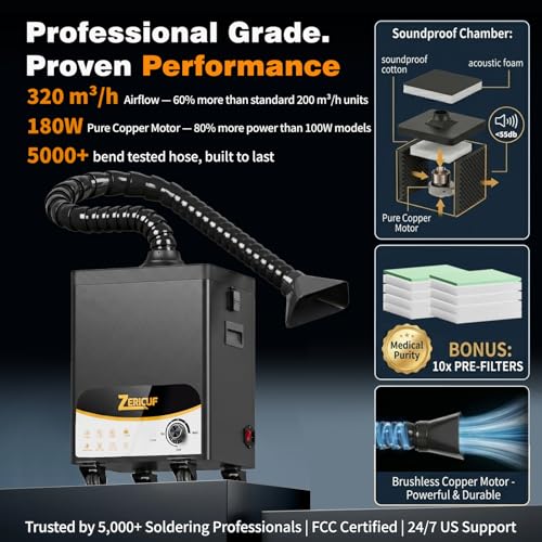 Solder Fume Extractor (GREY)